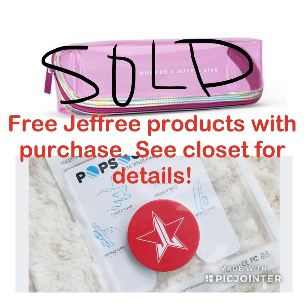 Free Jeffree Star products with minimum purchase.